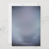 Winter-Abendessen in Blau und Silver Probe einlade Einladung (Rückseite)