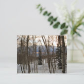 Winter-Abends-Postkarte Postkarte (Stehend Vorderseite)