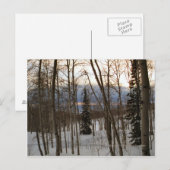 Winter-Abends-Postkarte Postkarte (Vorne/Hinten)