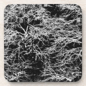 'Winter Abstract' Kork-Set Untersetzer (Vorderseite)