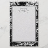 'Winter Abstrakt' Stationery Briefpapier (Vorderseite)
