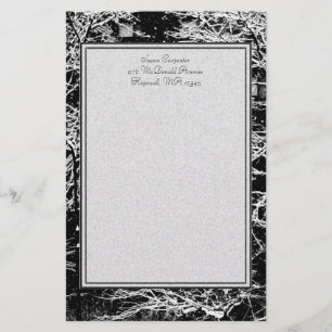 'Winter Abstrakt' Stationery Briefpapier