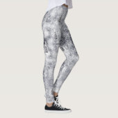 Winter Abstrakt Tree Grauer Urlaub Leggings (Rechts)