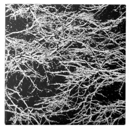 'Winter Abstrakt' Trivet/Tile Fliese