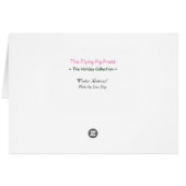 "Winter Abstrakt" - Urlaubskarte - Saison (Rückseite Horizontal)