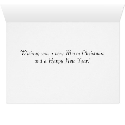 "Winter Abstrakt" Weihnachtskarte - Weihnachten (Innenansicht Horizontal (Unten))