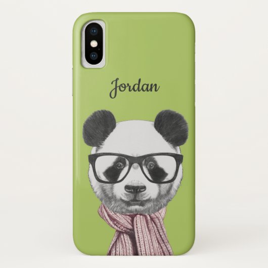Winter-addieren bereiter Panda-Bär | Ihren Namen Case-Mate iPhone Hülle (Rückseite)
