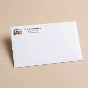 Winter-Adresse-Rücksendeetiketten