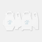 Winter Adventure awaits baby shower blue snowflake Geschenkschachtel (Ungefaltet)