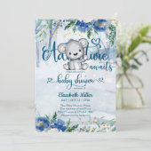 Winter Adventure Awaits Polar Bear Baby Shower (Stehend Vorderseite)