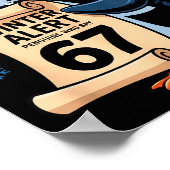 Winter Alert Penguins Who Say 67 Six Seven Meme Ch Poster (Ecke)