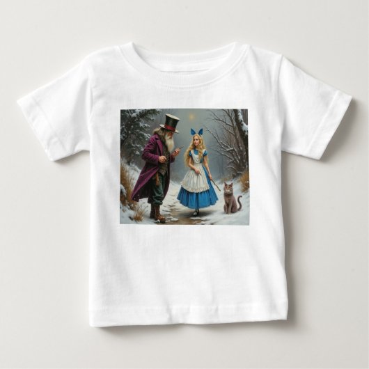 Winter Alice Baby White Shirt (Vorderseite)