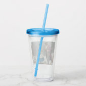Winter Alice Blue Acryltumbler Acryltrinkbecher (Rückseite)