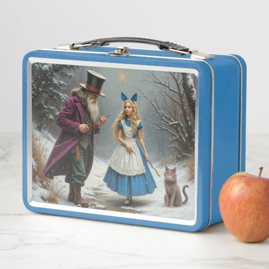 Winter Alice Blue Lunchbox (Beispiel)