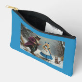 Winter Alice Blue Pouch Zubehörtasche (Offen)