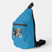 Winter Alice Blue Sling Rucksack (Rechte Ecke)
