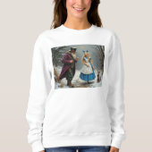 Winter Alice Frauen weißes Sweatshirt (Vorderseite)