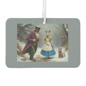 Winter Alice graue Autos-Lufterfrischer Autolufterfrischer (Rückseite)