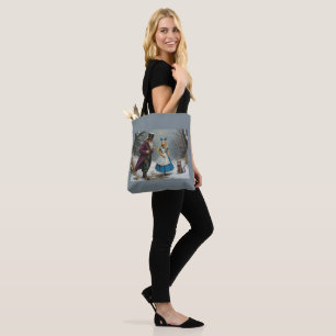 Winter Alice graue Schultertasche Tasche