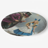 Winter Alice große Papierplatten Pappteller (Schrägansicht)