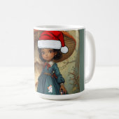 Winter Alice in Wonderland Drink Me Kaffeetasse (VorderseiteRechts)