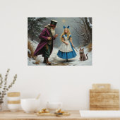 Winter Alice Matt-Wert Poster (Küche)