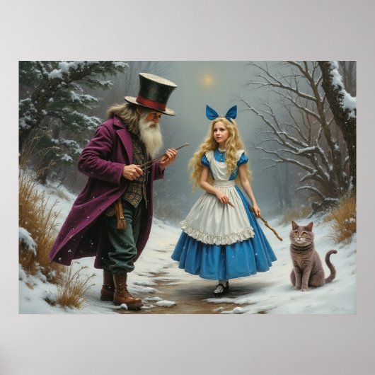 Winter Alice Matte Poster (Vorne)