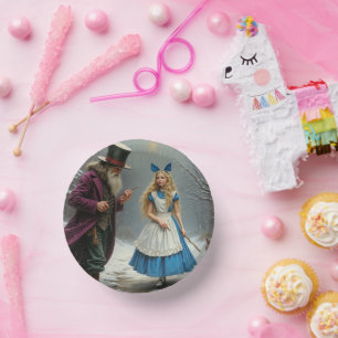 Winter Alice Papierschale Pappteller