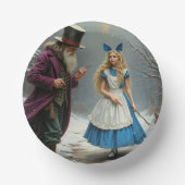 Winter Alice Papierschale Pappteller (Vorderseite)