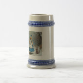 Winter Alice rechts blauer Stein Bierglas (Mittel)