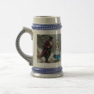 Winter Alice rechts blauer Stein Bierglas