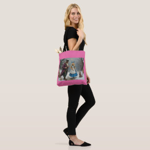 Winter Alice rosa Schultertasche Tasche