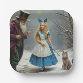 Winter Alice-Teller Pappteller (Vorderseite)