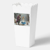 Winter Alice - weiße Popcornboxen Geschenkschachtel (Vorderseite)