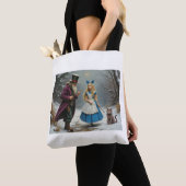 Winter Alice weiße Schultertasche Tasche (Von Nahem)