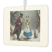 Winter Alice, weißer Autoluftkühler Autolufterfrischer (Links)