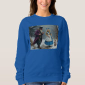 Winter Alice Women Blue Sweatshirt (Vorderseite)