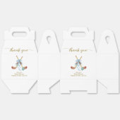 Winter All Star Bow Floral Hockey Baby Shower  Geschenkschachtel (Ungeklappt)