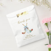 Winter All Star Bow Floral Hockey Baby Shower Geschenktütchen (Versiegelt)