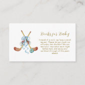 Winter All Star Bow Hockey Books For Baby Shower  Begleitkarte (Vorderseite)