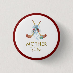 Winter All-Star-Hockey-Mama-Baby-Party  Button