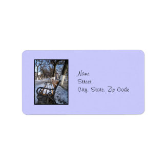 "Winter Alley Address Label" Adressaufkleber