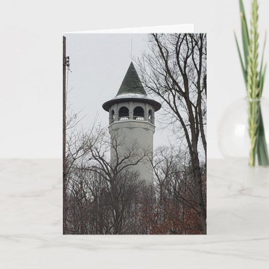 "Winter am Hexenturm" Hallowe’en card Karte (Vorderseite)