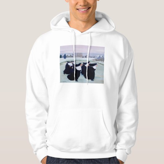 Winter am Kloster Hoodie (Vorderseite)