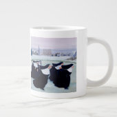Winter am Kloster Jumbo-Tasse (Rechts)