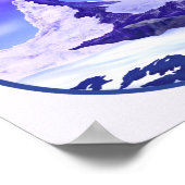 Winter am Matterhorn Schweiz Poster (Ecke)