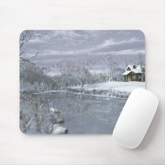 Winter am Mousepad-See Mousepad (Mit Mouse)