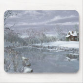 Winter am Mousepad-See Mousepad (Vorne)