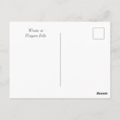 Winter am Niagara-Fällen Postkarte (Rückseite)