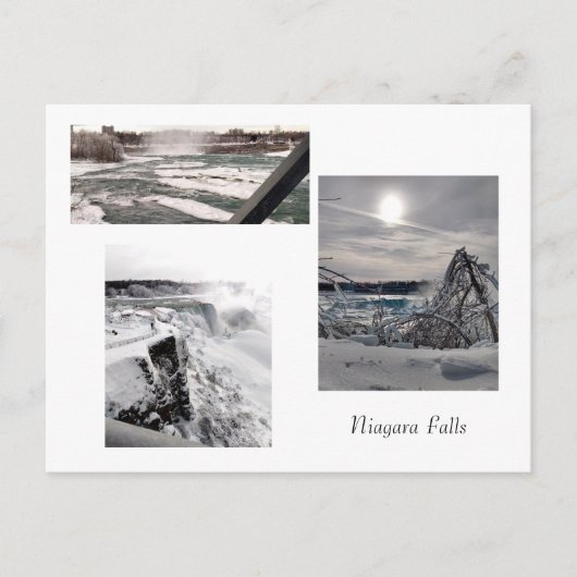 Winter am Niagara-Fällen Postkarte (Vorderseite)